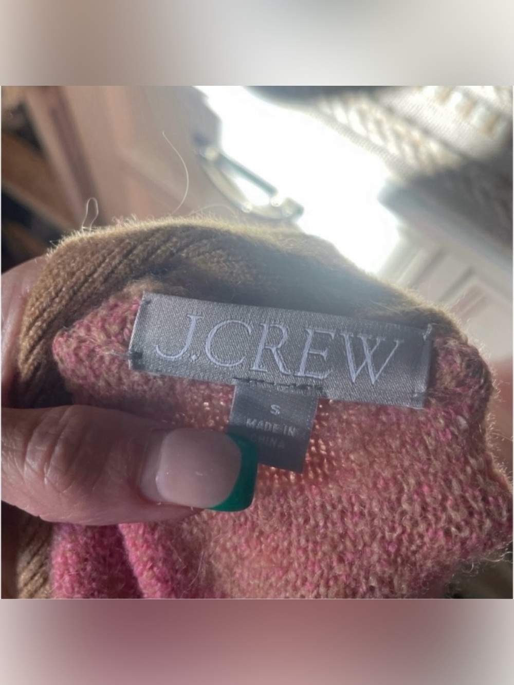 J.Crew Argyle V-neck cardigan sweater in Supersoft yarn size small retail $175 - Picture 13 of 13
